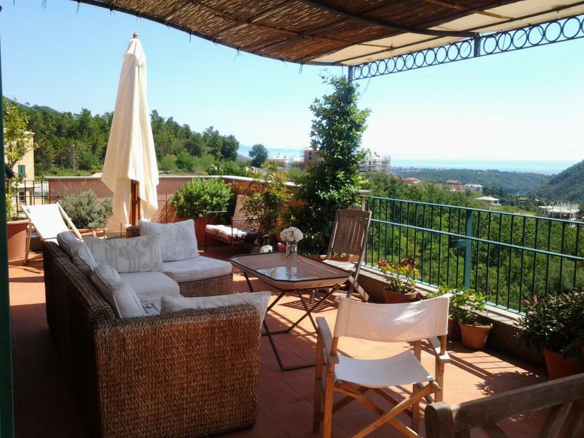 Villa Attico Con Vista Spettacolare Cogoleto Extérieur photo